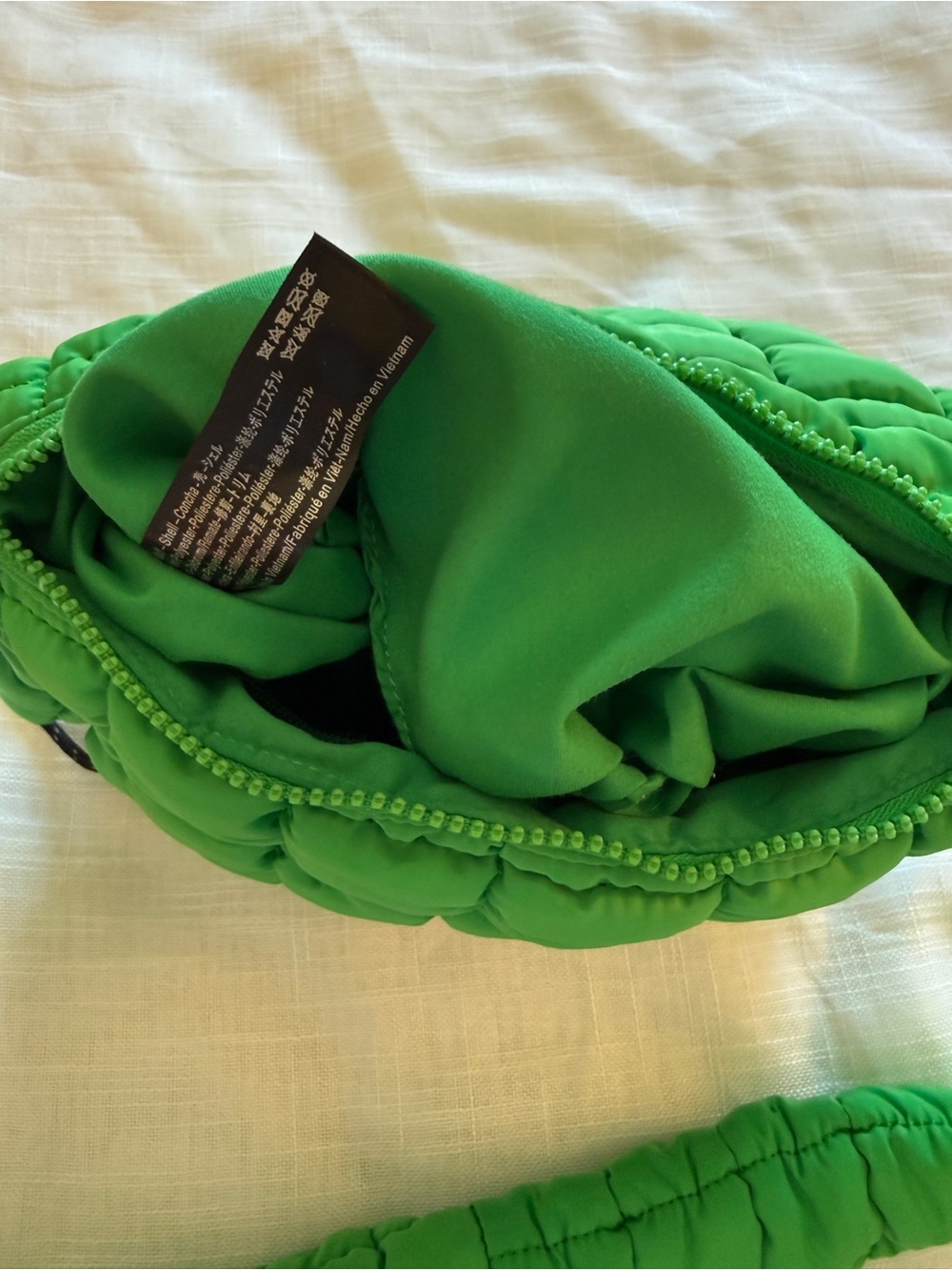 Free People FP Movement Quilted Caryall Sling Bag -Kelly Green - Picture 7 of 8